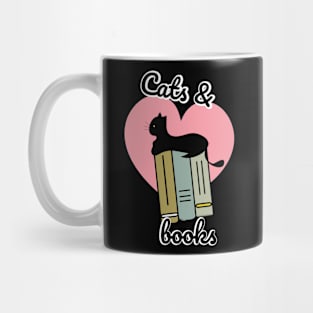 Cats and books book lover Mug